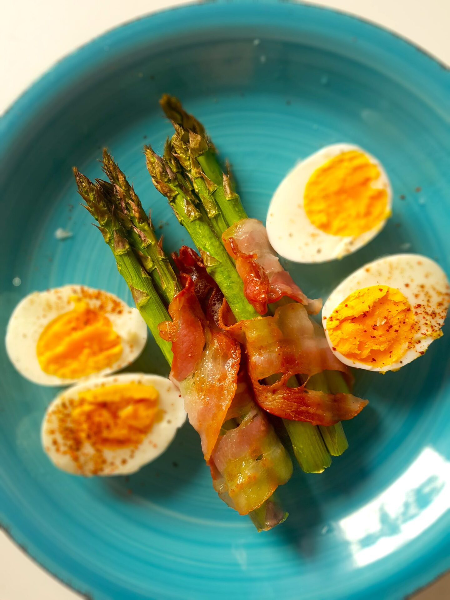 Airfried Eggs Bacon Asparagus